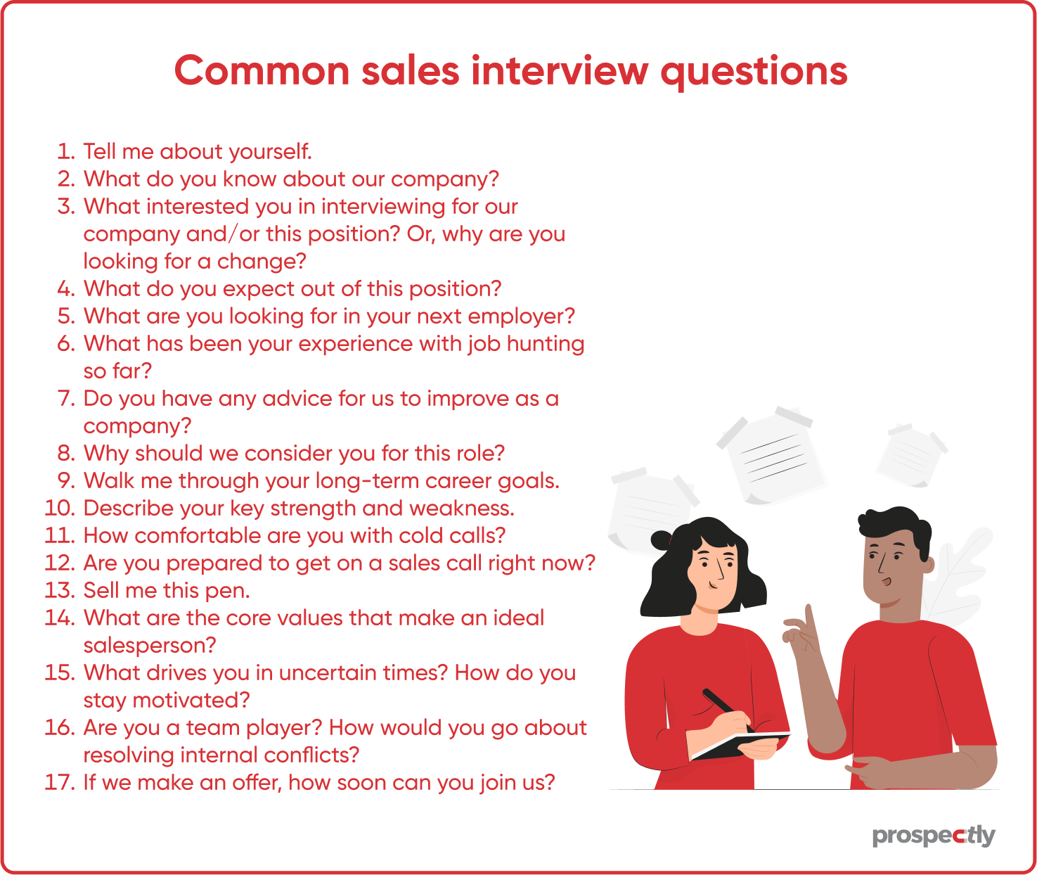 sales interview presentation questions