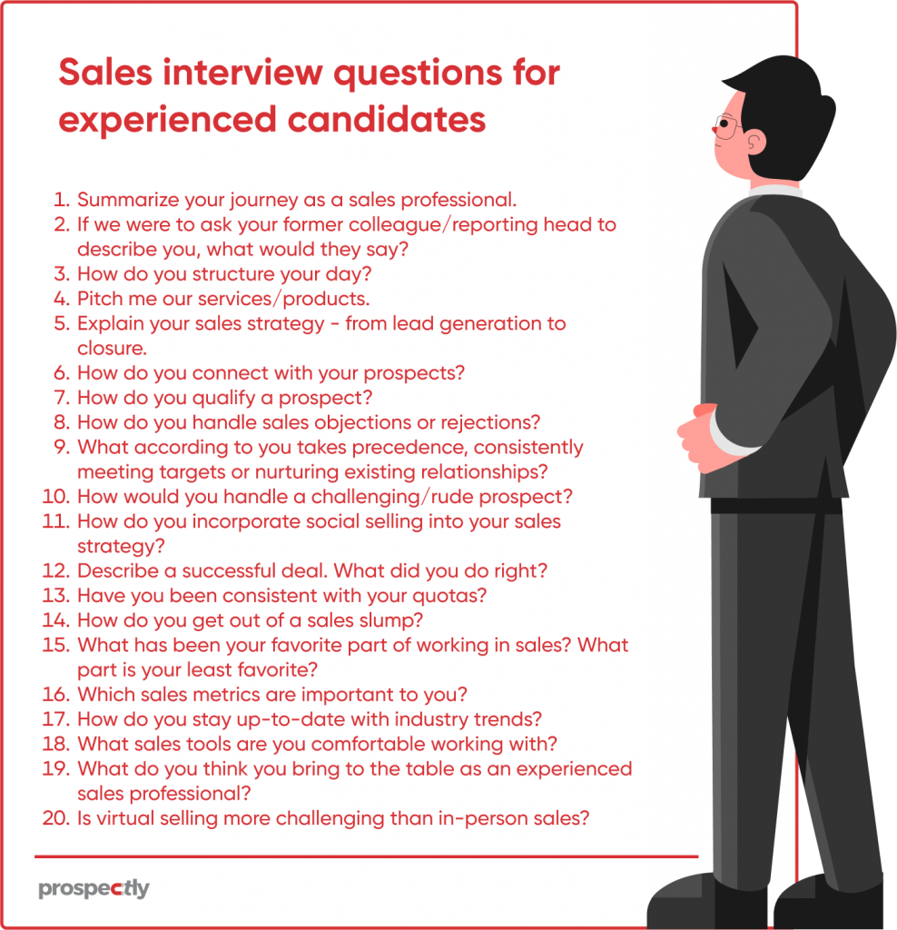 Top 40 Sales Interview Questions And Answers For Sales Reps Prospectly